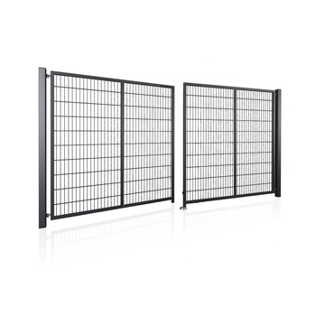 Brama panelowa dwuskrzydłowa 2D SOLID (6/5/6) 4000mm x 1700mm RAL7016