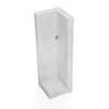 Mur oporowy narożny z ramieniem 49cm - klasa obciążenia do 16,7kN/m² (lico od strony zewnętrznej)