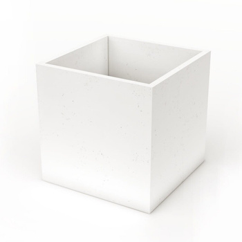 Donica betonowa 500mm x 500mm x 500mm ELLA-M biała