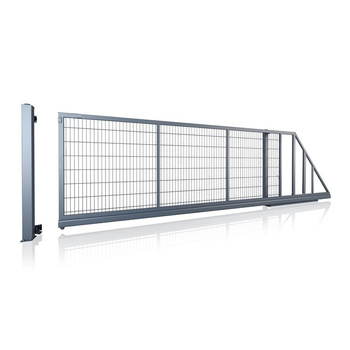 Brama przesuwna panelowa 2D SOLID 5000mm x 1600mm / RAL 7016 MAT