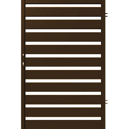 OUTLET - Skrzydło furtki palisadowej SOLID  910mm x 1600mm (RAL 8017)