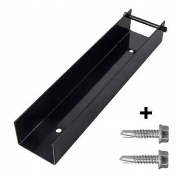 Ceownik stalowy 300mm x 50mm RAL 9005 + wkręt farmerski M8 (2szt.)