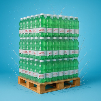 Woda wysokozmineralizowana średnionasycona Cechini x Euro-Płot butelka 1L x 630 (paleta)