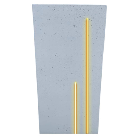 Mur ogrodzeniowy naturalny z led L4 - 240cm x 100cm x 90cm + wyposażenie dodatkowe