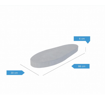 Płyta chodnikowa Rocko-M 86cm x 30cm - grubość - 6cm szara