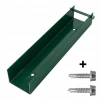 Ceownik stalowy 250mm x 50mm RAL 6005 + wkręt farmerski M8 (2szt.)