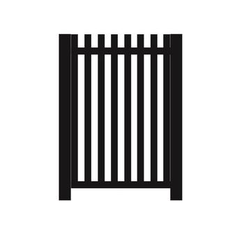 Furtka aluminiowa 1000mm x 1600mm - profil pionowy (100x50x2mm) co 100mm