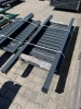 OUTLET - Furtka palisadowa 1600mm x 1000mm - profil poziomy 80mm x 20mm RAL7016 Lewa