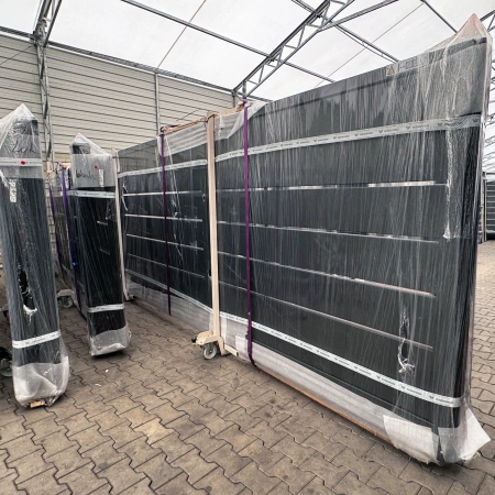 OUTLET - Wiśniowski brama przesuwna HOME INCLUSIVE AW.10.228 (wersja z prześwitem) 4000mm x 1800mm, prawa,  z napędem AWSoPRO, odbiornik IO, RAL HI ANTHRACITE