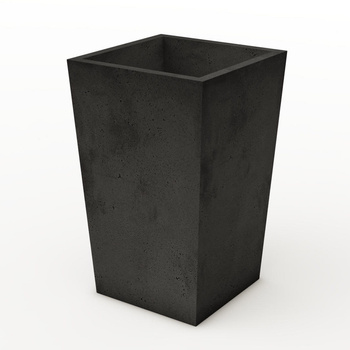 Donica betonowa 600mm x 370mm x 370mm EDDE-M czarna