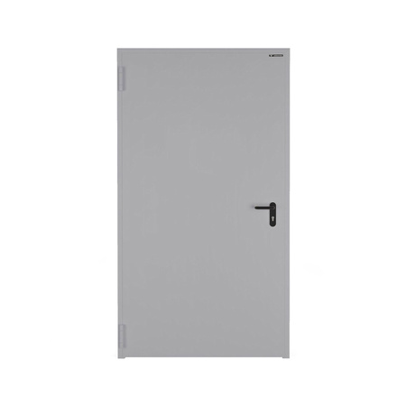 Drzwi techniczne stalowe zewnętrzne Wiśniowski - PŁASZCZOWE ECO. Skrzydło wypełnione styropianem.