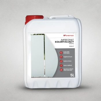Impregnat do murów betonowych - 5 litrów - koloryzujący biały