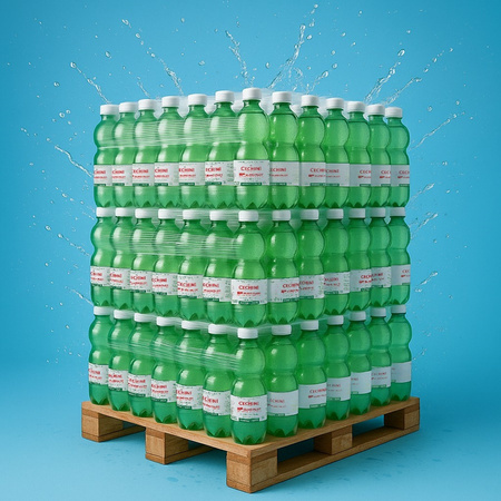Woda wysokozmineralizowana średnionasycona Cechini x Euro-Płot butelka 1,5L x 504szt. (paleta)