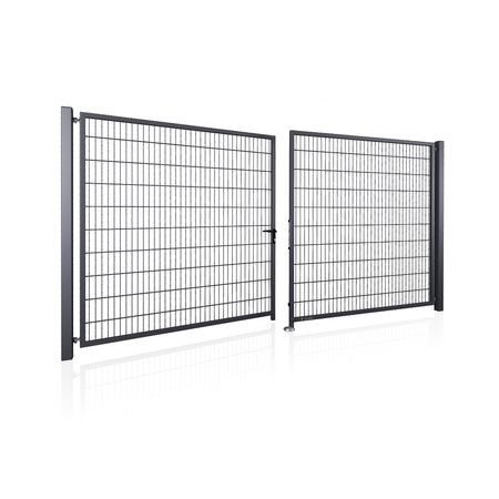 OUTLET - Brama panelowa dwuskrzydłowa Wiśniowski Gardia Light Vega 2D (6/5/6) 4000mm x 1600mm / RAL 7016