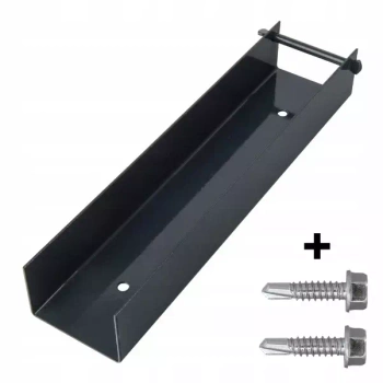 Ceownik stalowy 300mm x 60mm RAL 7016 + wkręt farmerski M8 (2szt.)