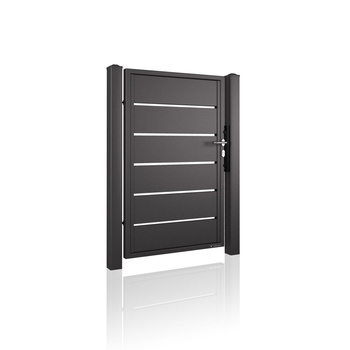 OUTLET - Wiśniowski furtka palisadowa HOME INCLUSIVE AW.10.228 z prześwitem 1000mm x 1800mm lewa do zewnątrz, RAL HI ANTHRACITE