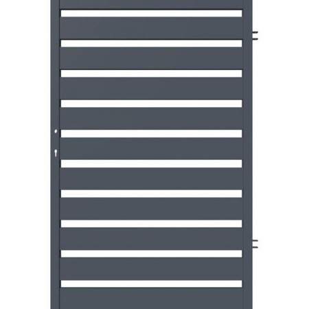 OUTLET - Skrzydło furtki palisadowej SOLID (RAL 7021)