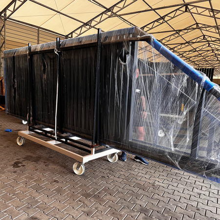 OUTLET - Brama przesuwna (4000mm x 1740mm) + furtka (1000mm x 1740mm) palisada pionowa + multibox (1800mm x 320mm x 310mm)