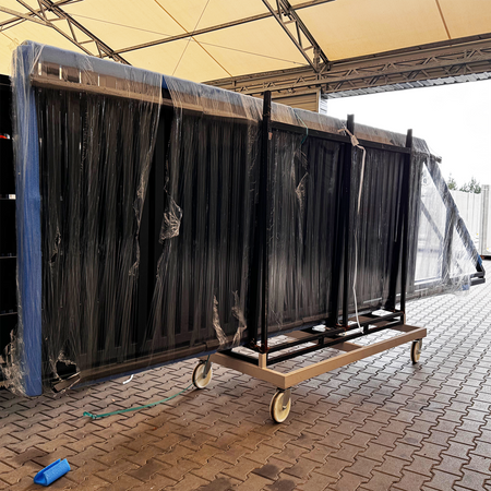 OUTLET - Brama przesuwna (4000mm x 1740mm) + furtka (1000mm x 1740mm) palisada pionowa + multibox (1800mm x 320mm x 310mm)