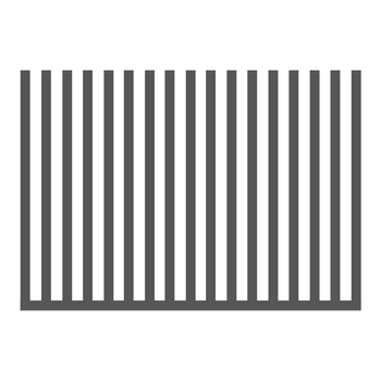 Ogrodzenie pionowe palisadowe 1mb o wys. 1700mm - palisada spawana pionowa 80mm x 60mm