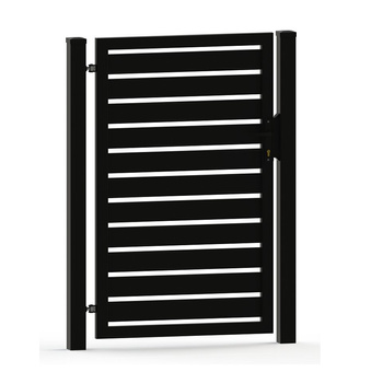 Furtka palisadowa SOLID 910mm x 1600mm (RAL 9005)