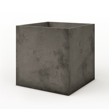 Donica betonowa 600mm x 600mm x 500mm ELLA-L antracytowa