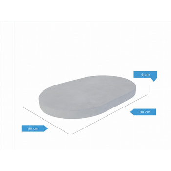 Płyta chodnikowa Ovelo-S 90cm x 60cm - grubość - 6cm szara