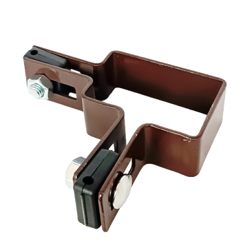 Obejma narożna 60x40mm (fi-5mm) + akcesoria standardowe RAL8017