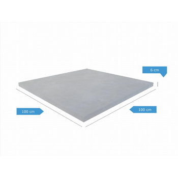 Płyta chodnikowa BASIC 100cm x 100cm - grubość - 6cm szara