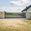 Brama przesuwna grzebieniowa (60x40mm, rozstaw profili co 4cm) 4000x1700mm PRAWA grafit STR RAL7021