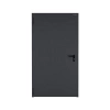 Drzwi techniczne stalowe zewnętrzne Wiśniowski - PŁASZCZOWE ECO. Skrzydło wypełnione styropianem  o wym. 1110mm x 2050mm grafit RAL 7016 - lewe