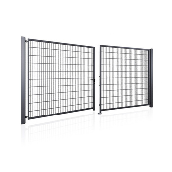 OUTLET - Brama panelowa dwuskrzydłowa Wiśniowski Gardia Light Vega 2D (6/5/6) 4000mm x 1600mm / RAL 7016