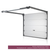 Brama garażowa segmentowa Wiśniowski UniPro o wymiarach 5000mm x 2250mm- panel gładki, bez przetłoczeń. Sterowanie automatyczne SPARK 800. Orzech (2178007-167)