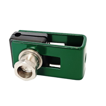 Obejma uniwersalna (fi-5mm) + akcesoria nierdzewne, nakrętka zrywalna RAL6005