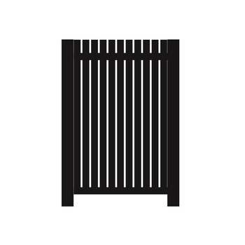Furtka aluminiowa 1000mm x 1600mm - profil pionowy (50x50x2mm) co 30mm