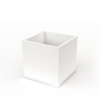 Donica betonowa 400mm x 400mm x 400mm ELLA-S biała