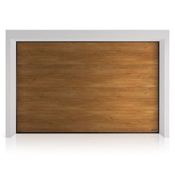 Brama garażowa segmentowa Wiśniowski UniPro o wymiarach 5000mm x 2250mm - panel gładki, bez przetłoczeń. Sterowanie automatyczne SPARK 800. Winchester (49240)