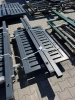 OUTLET - Furtka palisadowa 1500mm x 1000mm - profil poziomy 80mm x 20mm RAL7016 Lewa