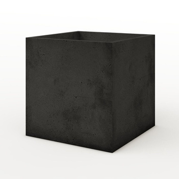 Donica betonowa 500mm x 500mm x 500mm ELLA-M czarna