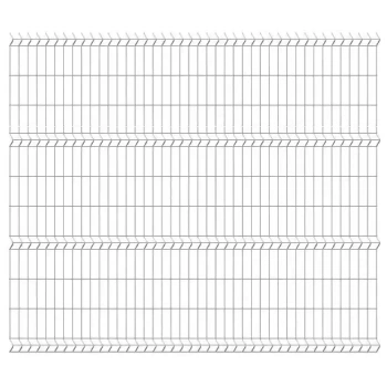 Panel Ogrodzeniowy, Kratowy 3D (fi-5mm) H-2030 - RAL 9005