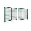 Brama panelowa dwuskrzydłowa 2D SOLID (6/5/6) 4000mm x 1500mm RAL6005