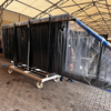 OUTLET - Brama przesuwna (4000mm x 1740mm) + furtka (1000mm x 1740mm) palisada pionowa + multibox (1800mm x 320mm x 310mm)