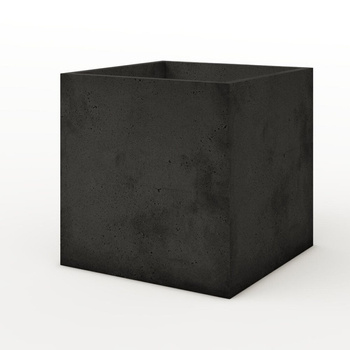 Donica betonowa 400mm x 400mm x 400mm ELLA-S czarna