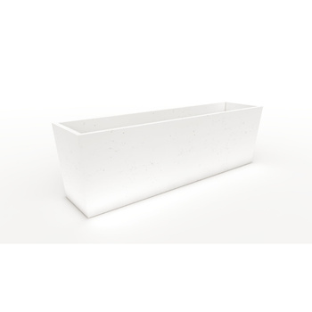 Donica betonowa 400mm x 1300mm x 320mm HUNO-M biała