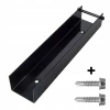 Ceownik stalowy 250mm x 60mm RAL 9005 + wkręt farmerski M8 (2szt.)