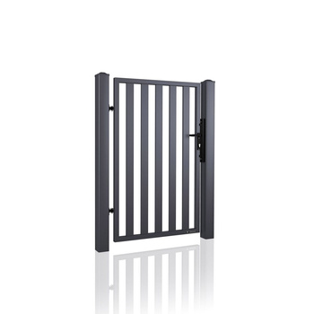 OUTLET - Wiśniowski furtka palisadowa Classic AW.10.72 1000x1600 [LW] grafit RAL 7016|MAT z elektrozaczepem