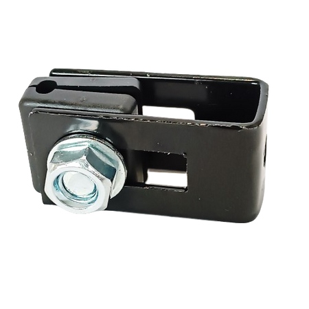 Obejma uniwersalna (fi-6mm) + akcesoria nierdzewne, nakrętka zwykła RAL9005