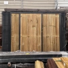 OUTLET - Brama panelowa dwuskrzydłowa 2D SOLID (6/5/6) 4000mm x 1700mm RAL7016 z przesłoną w kolorze naturalnym