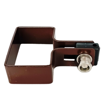 Obejma startowa 60x40mm (fi-4mm) + akcesoria nierdzewne - nakrętka zrywalna RAL8017