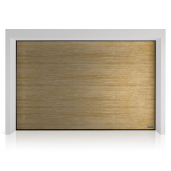 Brama garażowa segmentowa Wiśniowski UniPro o wymiarach 5000mm x 2250mm - panel gładki, bez przetłoczeń. Sterowanie automatyczne SPARK 800. Woodec Turner Oak Malt (F4703001)